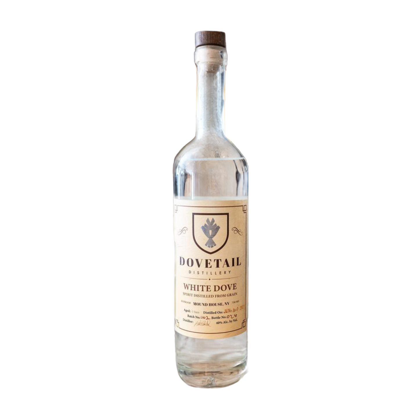 Dovetail White Dove Unaged Oat Whiskey