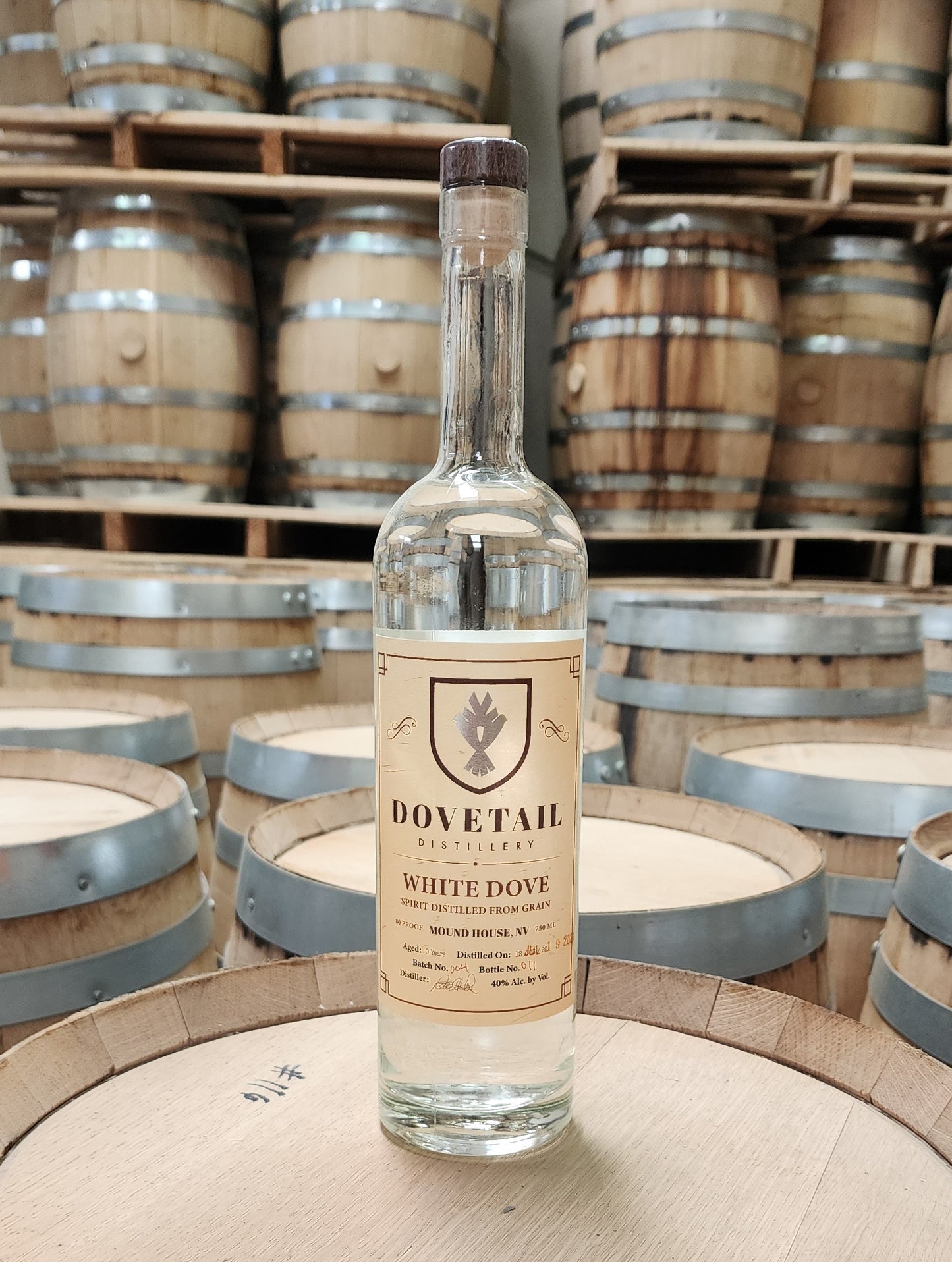 Dovetail White Dove Unaged Oat Whiskey